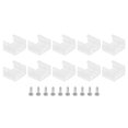 thumbnail image 1 of Unique Bargains LED Strip Light Clips, 100 Pack Mounting Bracket Fixing Clip Plastic Clamp for 12mm-14mm Light Cable Translucent, 1 of 6