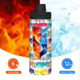 thumbnail image 5 of Goofa Colorful Car Print 18oz Sports Insulated Kettle With Straw Water Bottle Sports Water Bottle For Running Hiking Cycling Climbing Mans Womans, 5 of 7