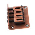 thumbnail image 1 of 4 String Guitar Fixed Bridge Electric Bass Hardtail Saddle Bridge Tool Metal Hardtail Bridge For Ukulele Mandolins, 1 of 8
