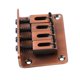 thumbnail image 1 of Puente fijo para guitarra, bajo eléctrico, silla de montar rígida, herramienta de puente de Metal para ukelele de 4 cuerdas GA909, bronce, 1 of 12
