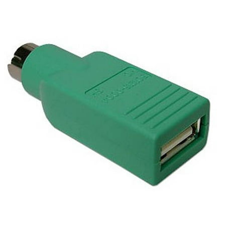 Gefen Ps/2 Cable - USB Female to PS/2 Male Adapter Converter for Keyboard/Mouse Cable Green for PC