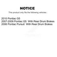 thumbnail image 2 of SIM Front Rear Semi-Metallic Brake Pads Kit for Car Pontiac G5 Pursuit KSM-100438, 2 of 8