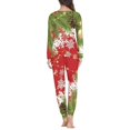 thumbnail image 4 of Conjunto de pijama informal de dos piezas para mujer, jersey de manga larga con diseño navideño, ropa de dormir cómoda y holgada, camisón para mujer, 4 of 4