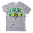 thumbnail image 5 of Mens Brasil Shirt Brazil Patriotic Flag Tee Brasil Unisex Shirt Brazil Traveler Lover Shirt (3X-Large Navy Blue), 5 of 6