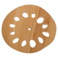 thumbnail image 1 of Posavasos de madera de bambú para bebidas, resistente al calor, cojín rústico para taza de té, accesorio para mesa de comedor, posavasos único para café y tazas de té., 1 of 7