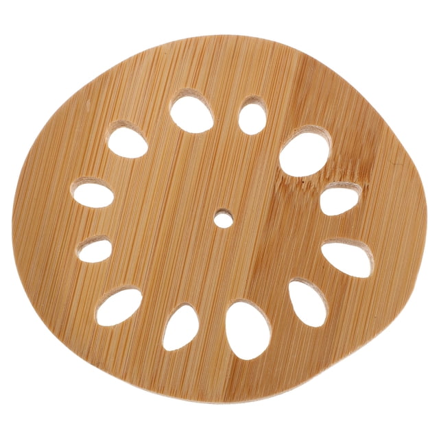 Posavasos de madera de bambú para bebidas, resistente al calor, cojín rústico para taza de té, accesorio para mesa de comedor, posavasos único para café y tazas de té.