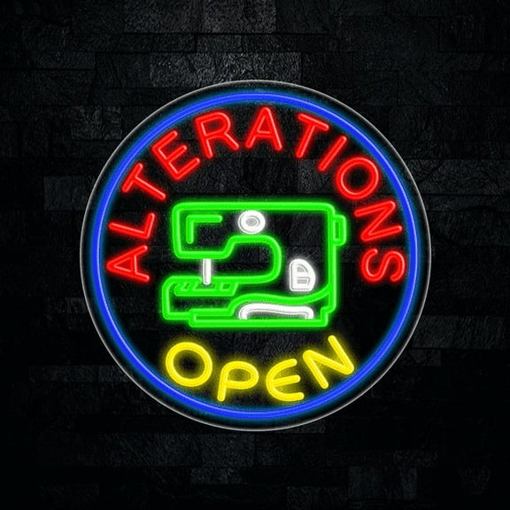 Alterations LED Neon Sign  26"L x 26"H #31837