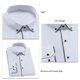 thumbnail image 4 of Camisa de Hombre con Ribete de Color Puro Estilo Informal y de Negocios Camisa con Botones de Solapa de Manga Larga Ajuste Regular, 4 of 4