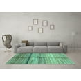 thumbnail image 3 of Ahgly Company Indoor Rectangle Oriental Turquoise Blue Modern Area Rugs, 3' x 5', 3 of 4