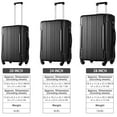 thumbnail image 2 of Hardshell Luggage Sets 3 Pcs Spinner Suitcase with TSA Lock Lightweight 20''24''28'', 2 of 11