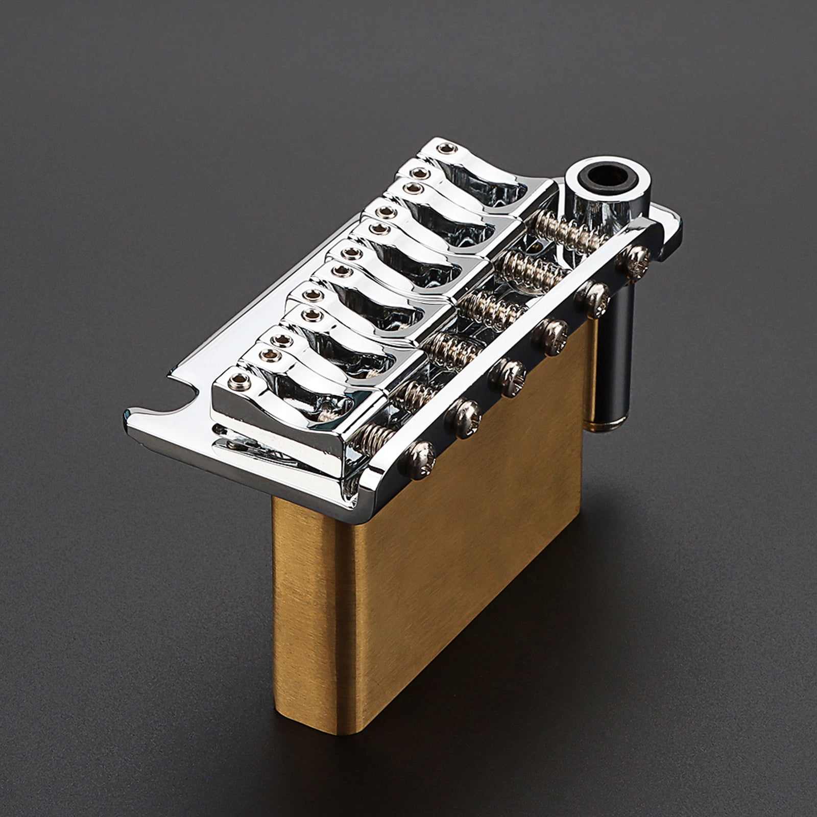 Guitar Tremolo Bridge Replacement 2-Point Electric Guitar Bridge with Solid Brass Block Electric Guitar Accessories
