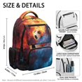 thumbnail image 5 of HELLHERO Soccer Water Fire Lightweight Kids Backpack with traspirante Breathable Book Bag, Breathable Strap 17 Inch Schoolbag for Middle High School Casual, 5 of 8