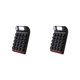 thumbnail image 4 of Inteprter Simple Calculator Student Stationery Calculating Device Retro Compact Calculation Machine Style Size Fashionable Negro 2Conjunto, 4 of 6