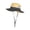 Khaki, variant on Children's Ponytail Sun Hat Wide Brim Bucket Hat for Kids UV Protection Foldable Summer Beach Fishing Safari Cap with Adjustable Chin Strap Breathable Mesh Outdoor Activewear Accessory