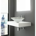 thumbnail image 5 of 20" Tempered Glass Circular Vessel Bathroom Sink - Clear with Gold Rim, 5 of 5