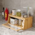 thumbnail image 5 of Wilk Wooden Bread Box for Kitchen Counter-Large Capacity Bread Storage Container Bread Holder, 5 of 7
