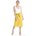 thumbnail image 5 of Falda midi con cinto Roman Fashion /Juvenil, 30483 (Mostaza) amarillo CH, 5 of 5