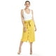 thumbnail image 5 of Falda midi con cinto Roman Fashion /Juvenil, 30483 (Mostaza) amarillo CH, 5 of 5