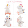 thumbnail image 3 of 2pcs Unicornio Pony De Peluche Arcoiris Tipo Pegaso Almohada Xtellar blanco, 3 of 4