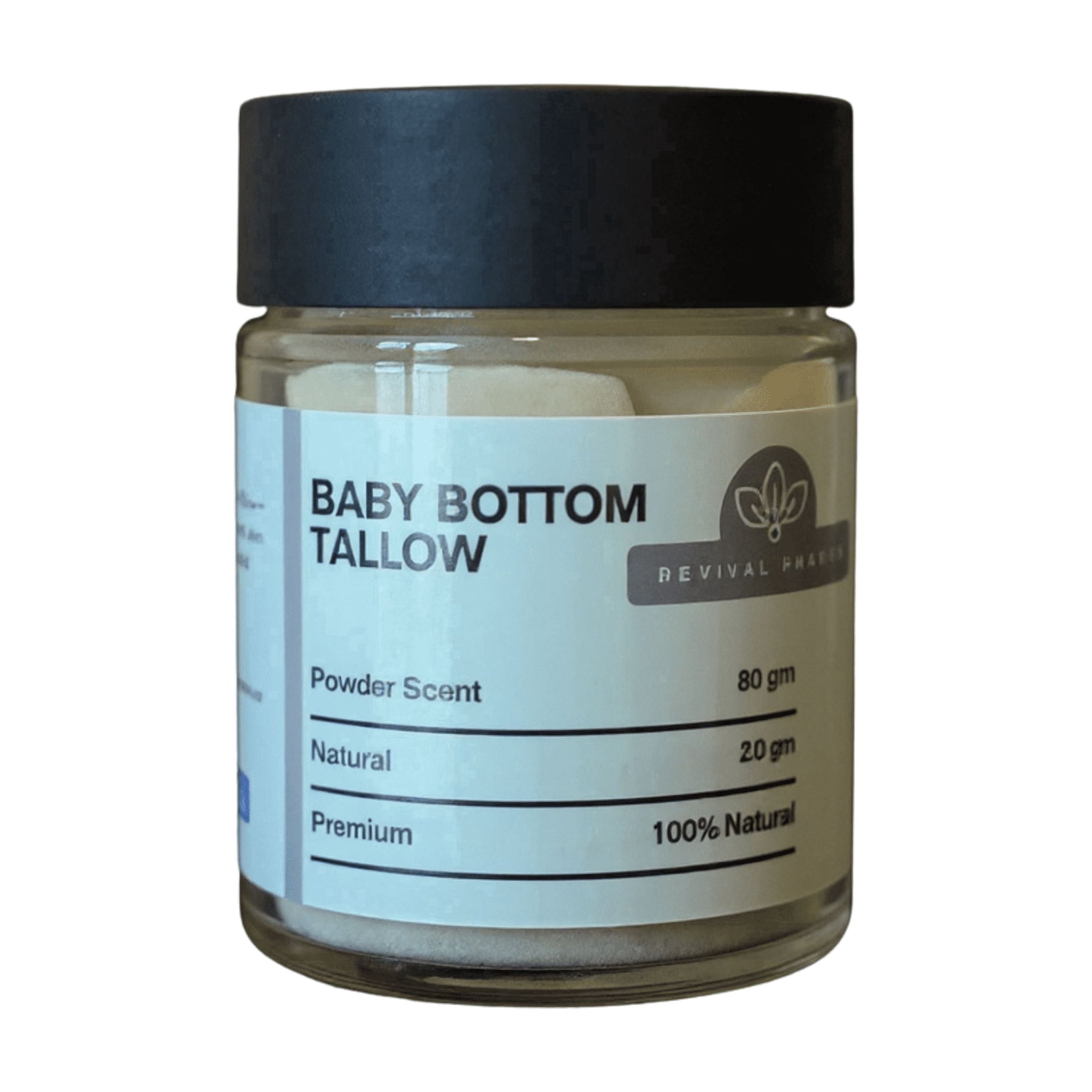 Revival Pharms Baby Bottom Tallow – Natural Relief for Tender Skin (2.6 oz)