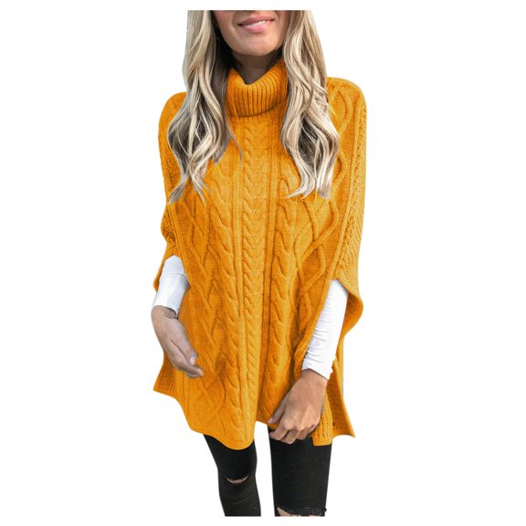 Long Sleeve Christmas Shirts for Women Women's solid color street pullover high neck split loose sweater top Casual Blouse Top Printed Round Neck Pullover Tops