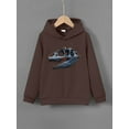 thumbnail image 3 of Big Boys Tops Dinosaur Fossil Print Sweatshirt Casual Long Sleeve Hoodies For Spring And Autumn, 3 of 8