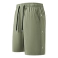 thumbnail image 3 of Bermuda Shorts for Men Summer Casual Elastic Waist Wide Straight Leg Relaxed Fit Waterproof Shorts with Pockets, 3 of 5