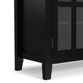 thumbnail image 5 of Simpli Home Artisan 53 inch Wide Solid Wood Tall TV Stand in Black For TVs up to 60 inches, 5 of 13