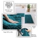 thumbnail image 5 of Set de accesorios de baño Clara Clark Teal con cortina de ducha, 5 of 9