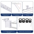 thumbnail image 4 of Juego de soportes de alambre para estantes Lettry de 12 pulgadas con clips y soportes de extremo, 4 of 7