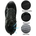 thumbnail image 2 of Nortiv8 Mens Hiking Boots Outdoor Waterproof Mid Trekking Backpacking Mountaineering Shoes JS19004M-W BLACK Wide Size 10.5, 2 of 7