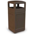 thumbnail image 1 of Commercial Zone 73293799 Square Dome Lid Trash Can- Brown, 1 of 1