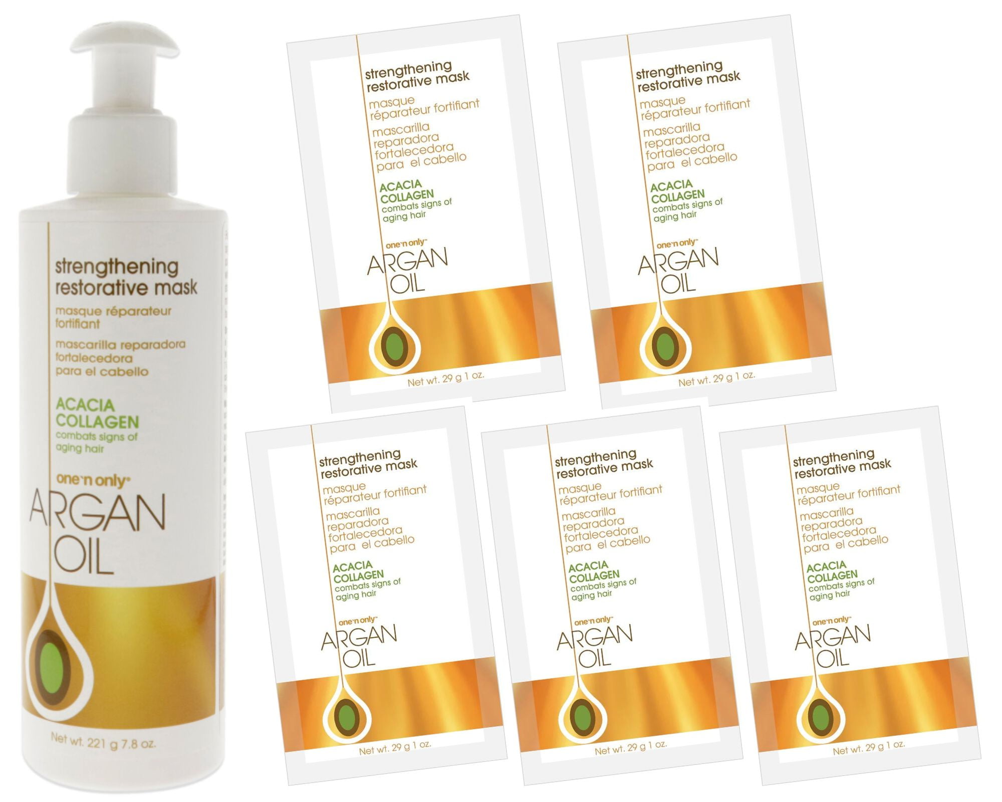 ONE 'N ONLY Argan Oil Strengthening Restorative Mask Packet (1oz) ONE 'N ONLY Argan Oil Strengthening Restorative Mask Packet (1oz)