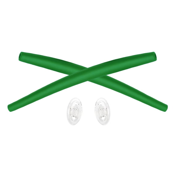 Vonxyz Deep Green Replacement Earsocks Nosepieces Rubber Kits for Oakley Transistor OX3085 Glasses