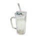 thumbnail image 2 of 250ml Glass Water Cup With Handle Cup Lid Glass Straw Beverage Cup Coffee Cup Cold Drink Cup, 2 of 7