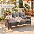 thumbnail image 5 of POCASSY 7 Pieces Rattan Sofa Seating Group with Cushions, 5 of 19