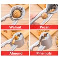 thumbnail image 5 of Nutcracker Pliers Alloy Nut Opener | Ergonomic Non-Slip Metal Handle | Heavy Duty Walnut Pecan Hazelnut Almond Chestnut Tool | No Deformation | Easy Clean | Silver | 15x3.5cm, 5 of 7