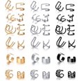 thumbnail image 1 of HAHDAXIA Manchons d'Oreille pour Femmes, Cartilage Sans Perçage, Ensemble de Boucles d'Oreilles à Clip, Manchons d'Oreille Ajustables, Ensemble de Boucles d'Oreilles, Acier Inoxydable, Clip d'Oreille Hélix pour Adolescentes, 1 of 7