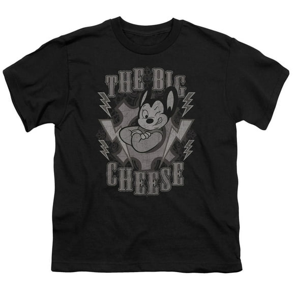 Mighty Mouse The Big Cheese Youth 18/1 T-Shirt Black