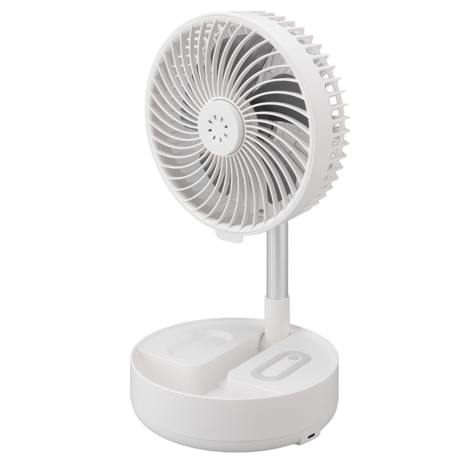 Folding Floor Fan, Remote Control Telescopic Fan 4 Speed For Home For Office