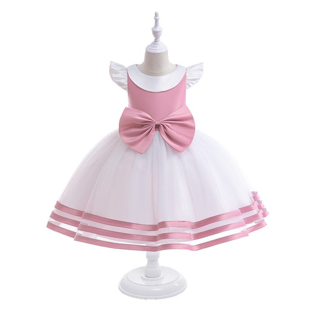 Niños Disfraz De Halloween Cosplay Piano Rendimiento Vestido Niñas Princesa Vestidos Malla Arco Tuffy