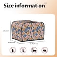 thumbnail image 4 of KLL Lilies Flowers Print 4 Slice Toaster Dust Covers Kitchen Small Appliance Cover with 2 Pockets,Can hold Jam Spreader Knife & Toaster Tongs (12.4 x 10.6 x 8.2), 4 of 6