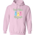 thumbnail image 2 of Inktastic Funny Easter Just Chillin' with My Peeps Adult Hoodie Sweatshirt, 2 of 4