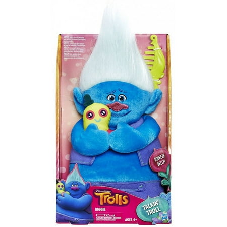 DreamWorks Trolls Biggie Talkin' Troll Plush Doll - Walmart.com