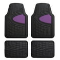 thumbnail image 1 of FH Group Premium Floor Mats Tall Channel Trimmable Rubber Mats - Full Set, 1 of 6