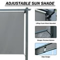 thumbnail image 4 of Aoodor 20 x 12 ft. Outdoor Pergola with Retractable Canopy and Sunshade Roller Curtains, Aluminum Frame Grape Trellis Pergola for Patio Backyard and Deck - Gray, 4 of 7