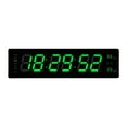 thumbnail image 3 of Abbracc LED Digital Clock Bedroom Display Date Calendar Bar Wall Hanging Alarm Clock Green, 3 of 9