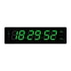 thumbnail image 3 of Reloj digital LED con pantalla grande para aula, puerto USB, calendario de fecha moderno, para pared. Verde, 3 of 9