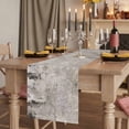 thumbnail image 2 of Table Runners 90 Inches Long Dress Scarves, Gray Brown Farmhouse Coffee/Dining/Kitchen Table Runner for Living Room, Vintage Shabby Texture Making Old 13x90 Inch, 2 of 9
