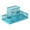 Blue, variant on AYktou Desk Organizers - Mesh Pencil Holder with 3 Partitioned, Desk Pen Holder Metal Office Supply Organizer Sticky Notes Holder, Multicolor Optional Stationery Storage Box for Home Office Workspace